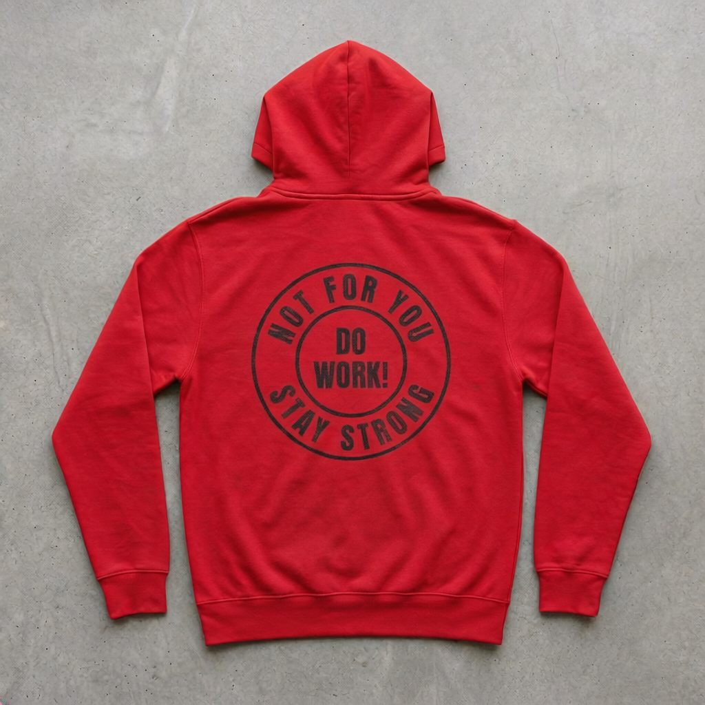 Not For You - Stay Strong - Do Work - T-shirt - Full Back