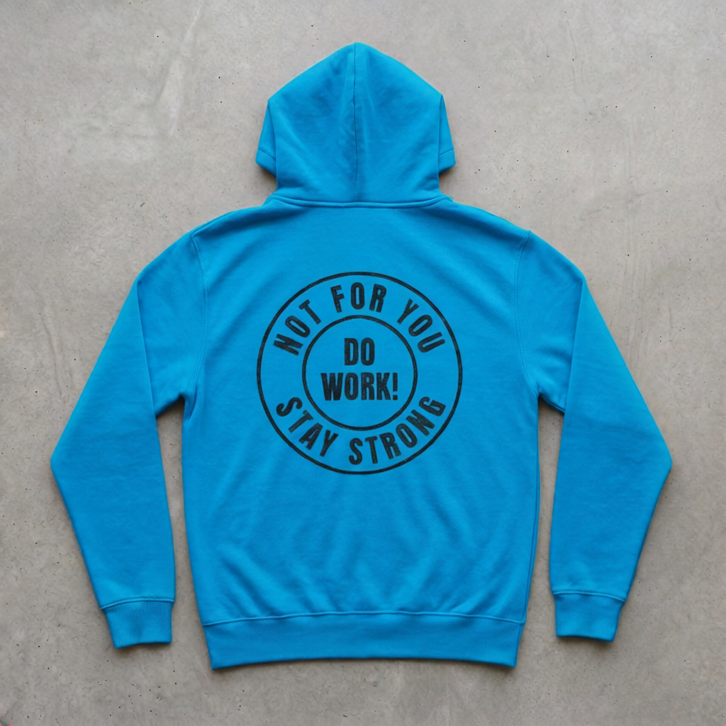 Not For You - Stay Strong - Do Work - T-shirt - Full Back