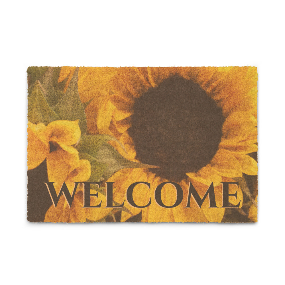 Sunflower Coir Welcome Doormat 24" x 16"